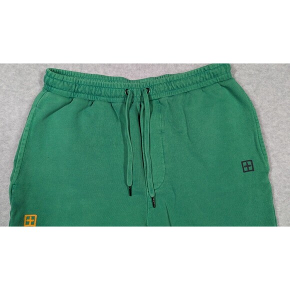Ksubi Men Shorts Large Retro Thick Knit Unity‎ Happens Graphic Athletic Cotton - Picture 2 of 16